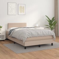 WOWONA Boxspringbett Matratze Cappuccino-Braun 120x200cm Kunstleder