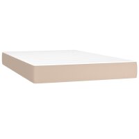 WOWONA Boxspringbett Matratze Cappuccino-Braun 120x200cm Kunstleder