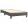 vidaXL Boxspringbett mit Matratze Grau 100x200 cm Kunstleder