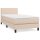 WOWONA Boxspringbett mit Matratze Cappuccino-Braun 80x200cm Kunstleder