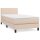 vidaXL Boxspringbett mit Matratze Cappuccino-Braun 90x190cm Kunstleder