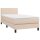 vidaXL Boxspringbett mit Matratze Cappuccino-Braun 90x200cm Kunstleder