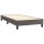 vidaXL Boxspringbett mit Matratze Grau 90x200 cm Kunstleder