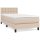 WOWONA Boxspringbett mit Matratze Cappuccino-Braun 90x200cm Kunstleder