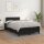 vidaXL Boxspringbett mit Matratze Schwarz 120x200 cm Kunstleder