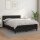 vidaXL Boxspringbett mit Matratze Schwarz 140x190 cm Kunstleder