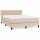 vidaXL Boxspringbett Matratze Cappuccino-Braun 140x190cm Kunstleder