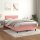 vidaXL Boxspringbett mit Matratze Rosa 120x200 cm Samt