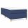 vidaXL Boxspringbett mit Matratze Blau 90x200 cm Stoff