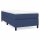 vidaXL Boxspringbett mit Matratze Blau 100x200 cm Stoff