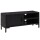 vidaXL TV-Schrank Schwarz 90x30x40 cm Massivholz Kiefer Recycelt