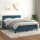 WOWONA Boxspringbett mit Matratze Dunkelblau 140x200 cm Samt