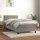 vidaXL Boxspringbett mit Matratze Hellgrau 90x200 cm Samt