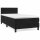 vidaXL Boxspringbett mit Matratze Schwarz 90x200 cm Samt