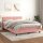 vidaXL Boxspringbett mit Matratze Rosa 140x200 cm Samt