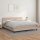 vidaXL Boxspringbett Matratze Cappuccino-Braun 160x200 cm Kunstleder