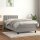 vidaXL Boxspringbett mit Matratze Hellgrau 90x200 cm Samt