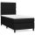 vidaXL Boxspringbett mit Matratze Schwarz 80x200 cm Stoff