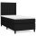 vidaXL Boxspringbett mit Matratze Schwarz 100x200 cm Stoff