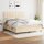 vidaXL Boxspringbett mit Matratze Creme 180x200 cm Stoff