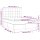 vidaXL Boxspringbett mit Matratze Rosa 140x200 cm Samt