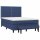 vidaXL Boxspringbett mit Matratze Blau 140x190 cm Stoff