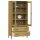 vidaXL B&uuml;cherschrank OSLO Metallbeine Braun 85x35x172,5 cm Massivholz