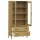 vidaXL B&uuml;cherschrank OSLO Metallbeine Braun 85x35x172,5 cm Massivholz