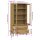 vidaXL B&uuml;cherschrank OSLO Metallbeine Braun 85x35x172,5 cm Massivholz