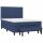 vidaXL Boxspringbett mit Matratze Blau 140x190 cm Stoff