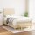 WOWONA Boxspringbett mit Matratze Creme 120x200 cm Stoff