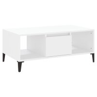 vidaXL Couchtisch Weiß 90x50x36,5 cm Holzwerkstoff