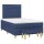 WOWONA Boxspringbett mit Matratze Blau 120x200 cm Stoff