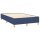 WOWONA Boxspringbett mit Matratze Blau 120x200 cm Stoff