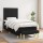 vidaXL Boxspringbett mit Matratze Schwarz 100x200 cm Stoff