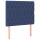 WOWONA Boxspringbett mit Matratze Blau 90x190 cm Stoff