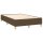 vidaXL Boxspringbett mit Matratze Dunkelbraun 120x200 cm Stoff