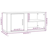 vidaXL TV-Schrank R&auml;uchereiche 80x31,5x36 cm Holzwerkstoff