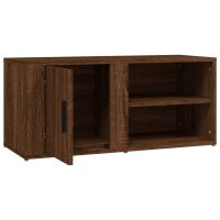 vidaXL TV-Schrank Braun Eichen-Optik 80x31,5x36 cm Holzwerkstoff