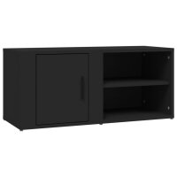 vidaXL TV-Schrank Schwarz 80x31,5x36 cm Holzwerkstoff