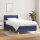 vidaXL Boxspringbett mit Matratze Blau 90x200 cm Stoff