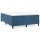 vidaXL Boxspringbett Dunkelblau 140x190 cm Samt