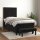 vidaXL Boxspringbett mit Matratze Schwarz 100x200 cm Samt