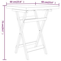 vidaXL 3-tlg. Garten-Essgruppe Massivholz Teak