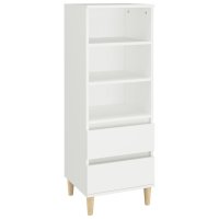 vidaXL Highboard Weiß 40x36x110 cm Holzwerkstoff