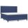 vidaXL Boxspringbett mit Matratze Blau 160x200 cm Stoff