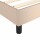 vidaXL Boxspringbett Cappuccino-Braun 90x200 cm Kunstleder