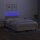 vidaXL Boxspringbett mit Matratze &amp; LED Creme 120x200 cm Stoff