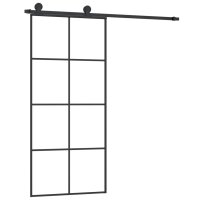 vidaXL Schiebetür mit Beschlag 90x205 cm ESG-Glas...