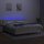 vidaXL Boxspringbett mit Matratze &amp; LED Creme 180x200 cm Stoff